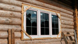 установка пластиковых окон в деревянном доме